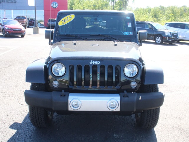 Used 2015 Jeep Wrangler Unlimited Sahara with VIN 1C4BJWEG6FL678676 for sale in Waterford, PA