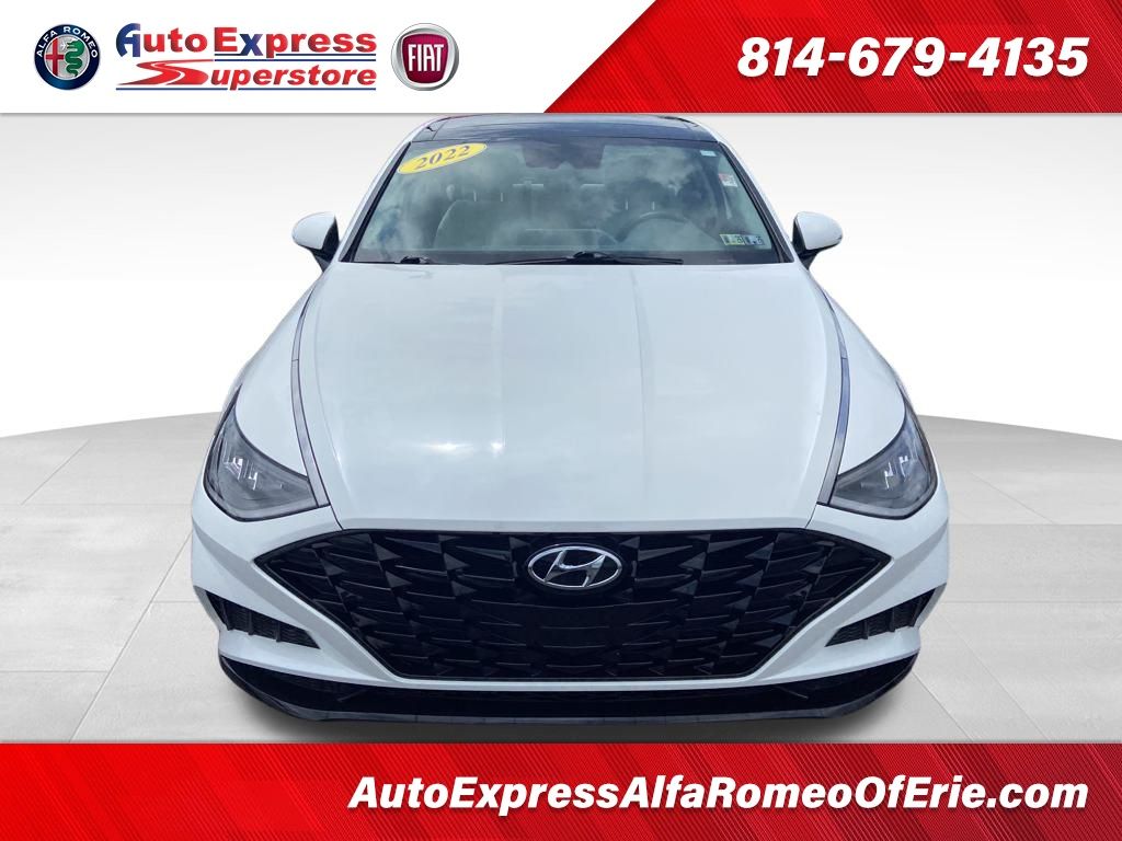 Used 2022 Hyundai Sonata SEL with VIN KMHL14JA5NA225200 for sale in Waterford, PA