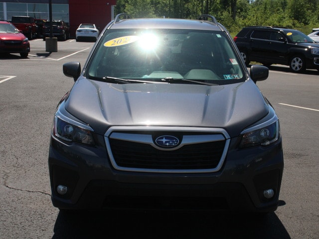 Used 2021 Subaru Forester Premium with VIN JF2SKAJCXMH510768 for sale in Waterford, PA
