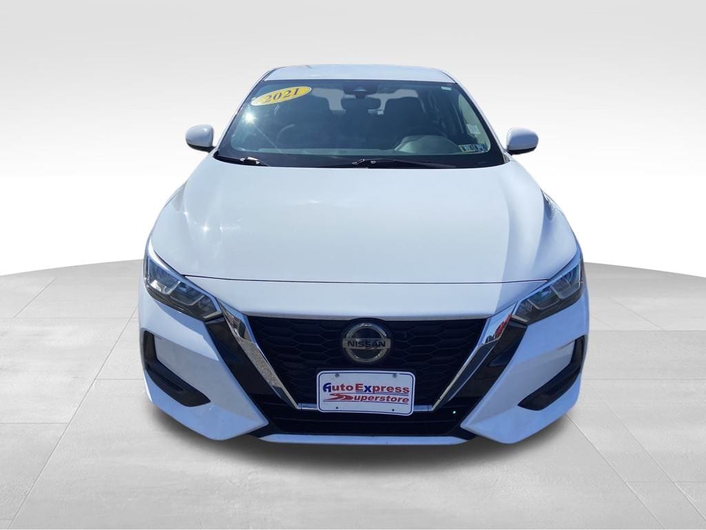 Used 2021 Nissan Sentra SV with VIN 3N1AB8CV8MY265090 for sale in Waterford, PA