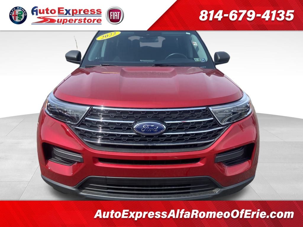 Used 2022 Ford Explorer XLT with VIN 1FMSK8DH5NGA96025 for sale in Waterford, PA