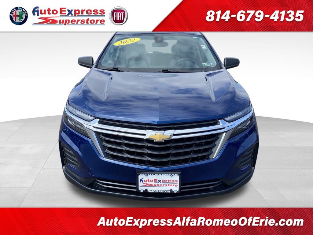 Used 2022 Chevrolet Equinox LS with VIN 3GNAXSEV3NS172689 for sale in Waterford, PA