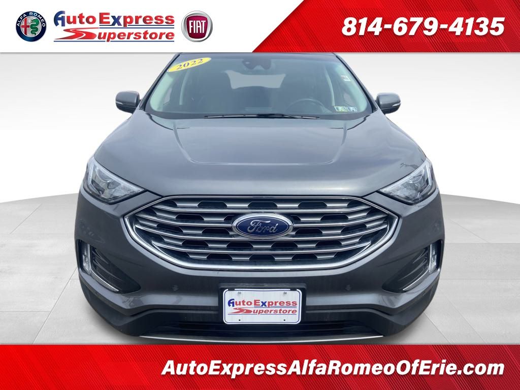 Used 2022 Ford Edge Titanium with VIN 2FMPK4K94NBB04147 for sale in Waterford, PA