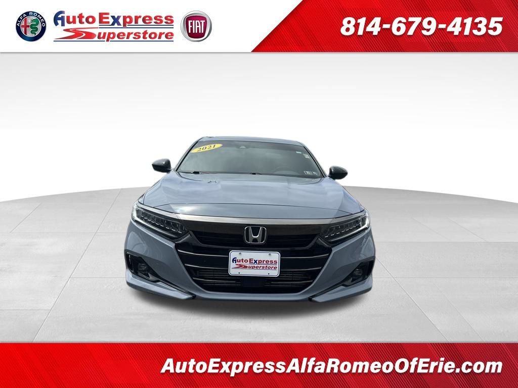 Used 2021 Honda Accord Sport with VIN 1HGCV2F30MA024442 for sale in Waterford, PA