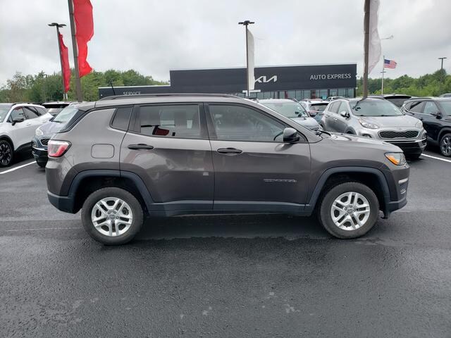 Used 2018 Jeep Compass Sport with VIN 3C4NJDAB9JT116621 for sale in Waterford, PA