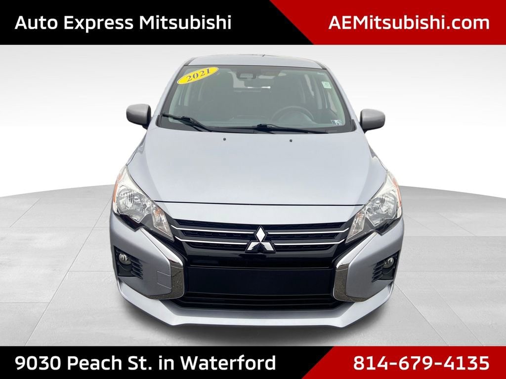 Certified 2021 Mitsubishi Mirage ES with VIN ML32AUHJ7MH012456 for sale in Waterford, PA