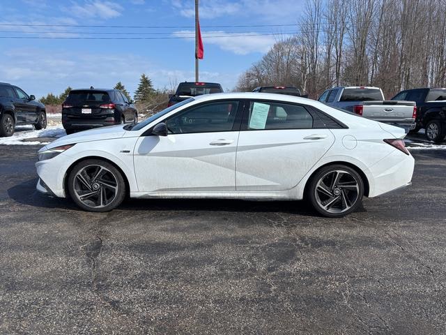 2021 Hyundai Elantra N-Line Ceramic White at Lake View Ford