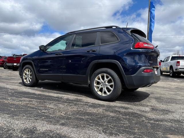 2016 Jeep Cherokee Sport 4x4 True Blue Pearlcoat at Solomon Chevrolet