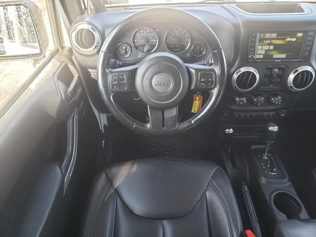 2014 Jeep Wrangler Unlimited Rubicon 4x4 Bright White at Nick Chevrolet