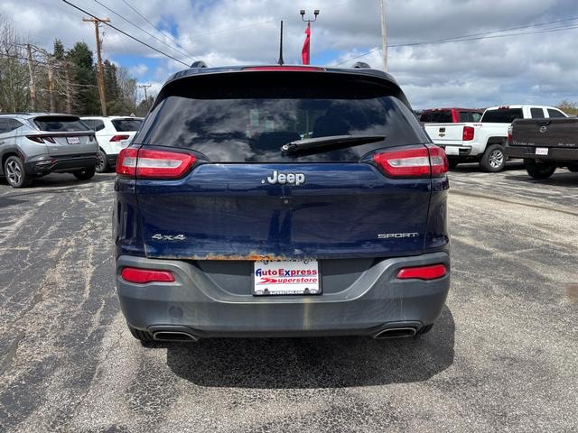 2016 Jeep Cherokee Sport 4x4 True Blue Pearlcoat at Solomon Chevrolet