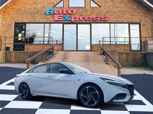 2021 Hyundai Elantra N-Line Ceramic White at Lake View Ford