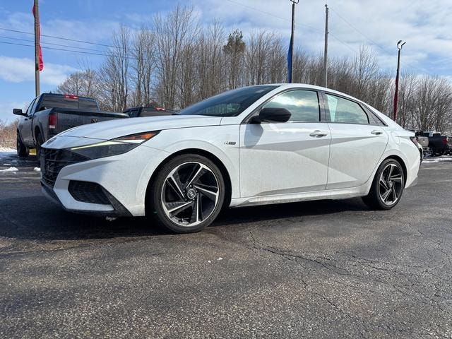 2021 Hyundai Elantra N-Line Ceramic White at Lake View Ford