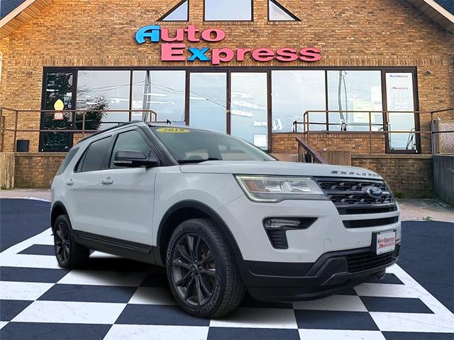 2018 Ford Explorer XLT White at Solomon Chevrolet