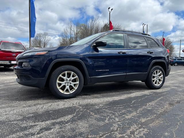 2016 Jeep Cherokee Sport 4x4 True Blue Pearlcoat at Solomon Chevrolet