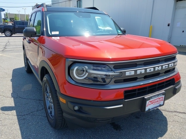 Certified 2022 Ford Bronco Sport Big Bend with VIN 3FMCR9B63NRD42389 for sale in Manchester, NH