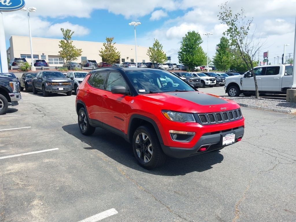Used 2018 Jeep Compass Trailhawk with VIN 3C4NJDDBXJT130538 for sale in Manchester, NH