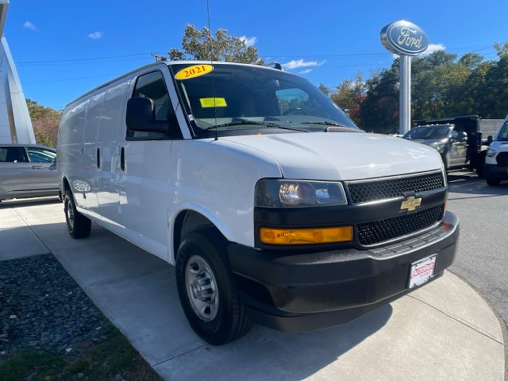 Certified 2021 Chevrolet Express 3500 Work Van Van Extended Cargo Van