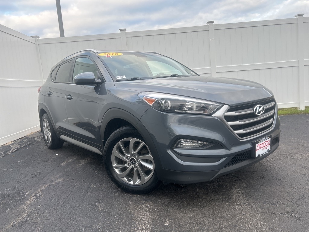 Certified 2018 Hyundai Tucson SEL with VIN KM8J3CA43JU680576 for sale in Manchester, NH