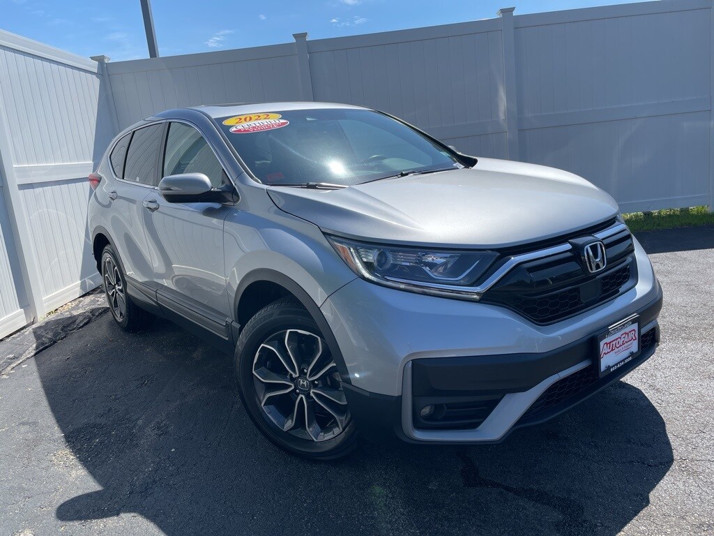 Certified 2022 Honda CR-V EX-L with VIN 2HKRW2H8XNH627116 for sale in Haverhill, MA
