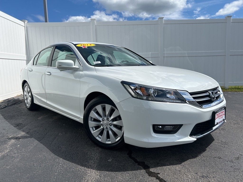 Certified 2014 Honda Accord EX-L with VIN 1HGCR2F89EA308203 for sale in Manchester, NH