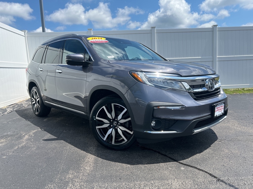 Certified 2021 Honda Pilot Touring with VIN 5FNYF6H96MB072058 for sale in Manchester, NH