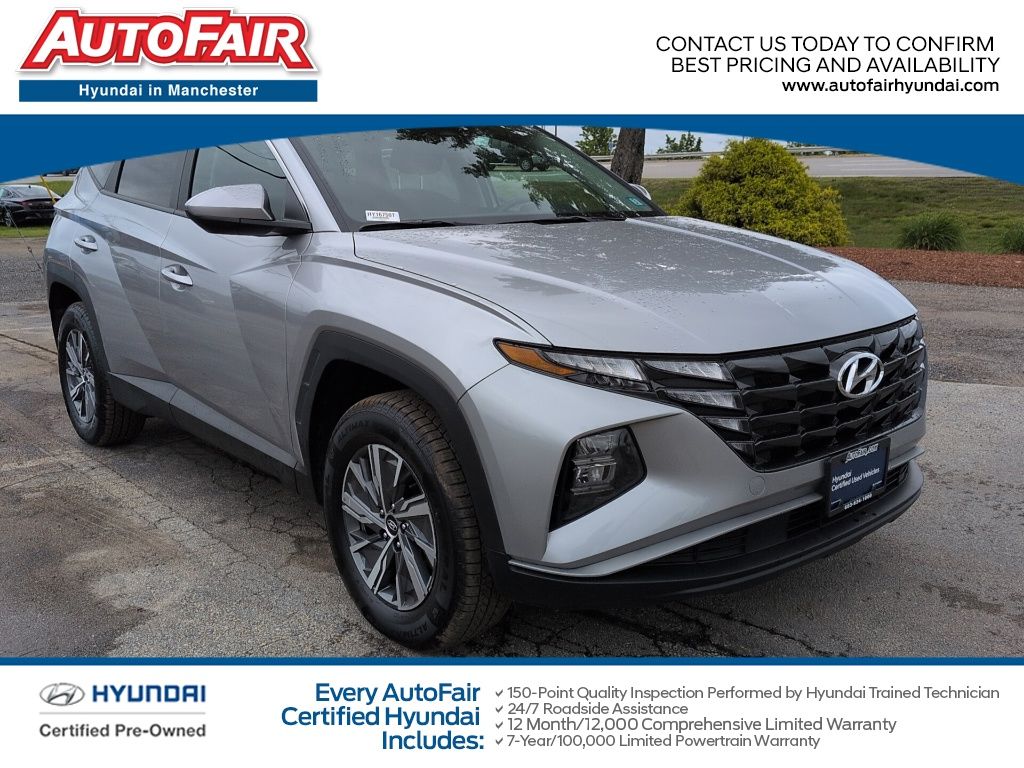 Used 2024 Hyundai Tucson Blue with VIN KM8JBCD14RU222206 for sale in Manchester, NH