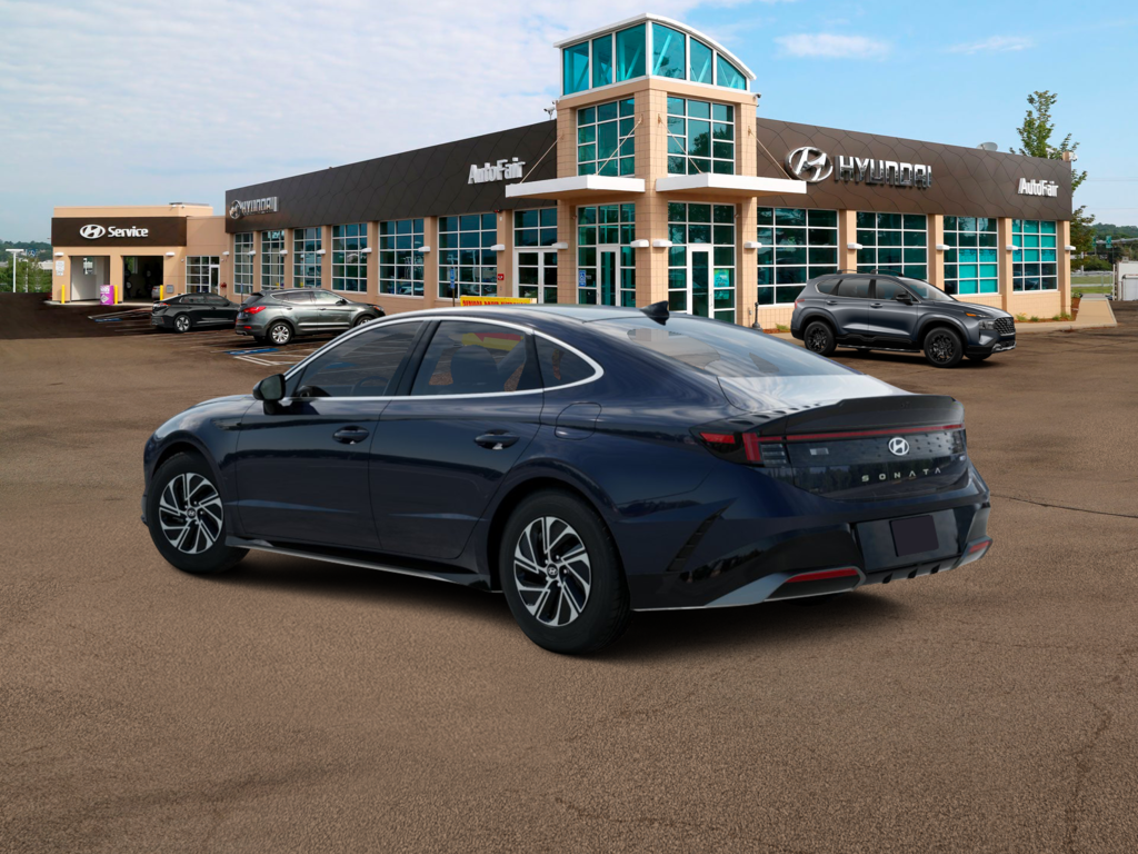 New 2026 Hyundai Sonata Hybrid Blue Sedan