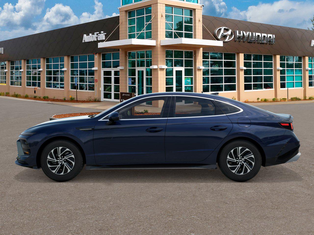 New 2027 Hyundai Sonata Hybrid Blue Sedan