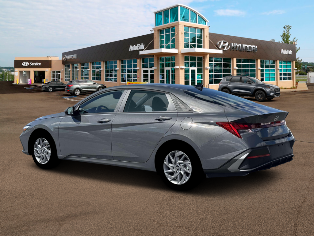 New 2026 Hyundai Elantra Hybrid Blue Sedan