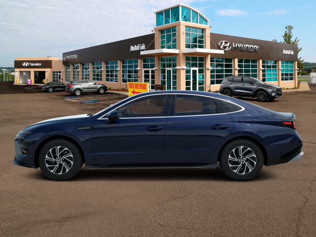 New 2026 Hyundai Sonata Hybrid Blue Sedan