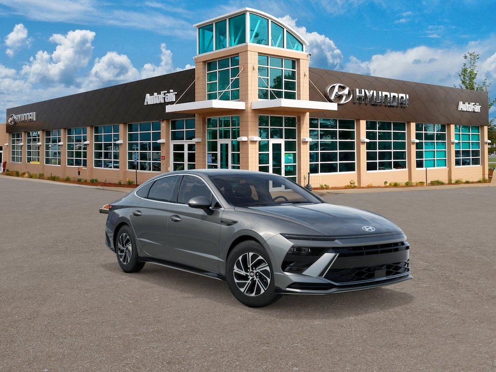 New 2026 Hyundai Sonata Hybrid Blue Sedan