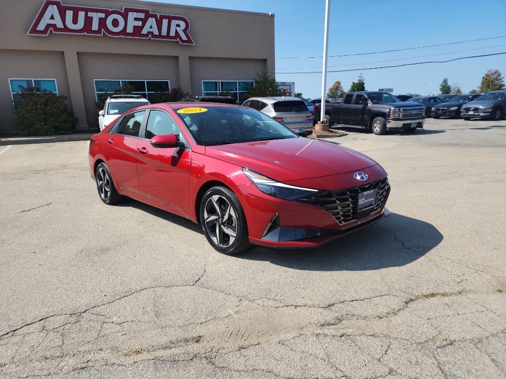 Used 2021 Hyundai Elantra Limited with VIN KMHLN4AJ7MU011875 for sale in Manchester, NH