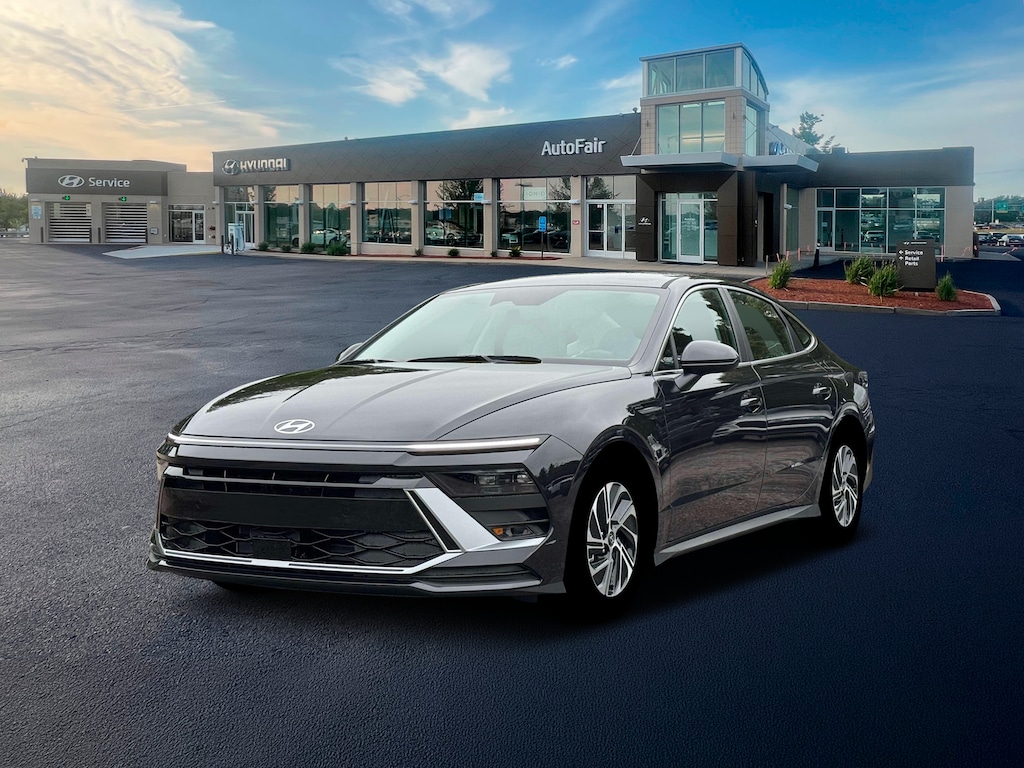 New 2026 Hyundai Sonata Hybrid Blue Sedan