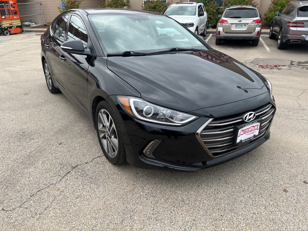 Used 2018 Hyundai Elantra Limited with VIN 5NPD84LF4JH285145 for sale in Manchester, NH