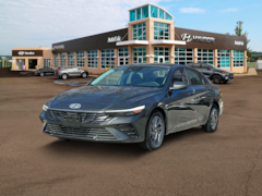 2025 Hyundai Elantra Hybrid Blue Sedan