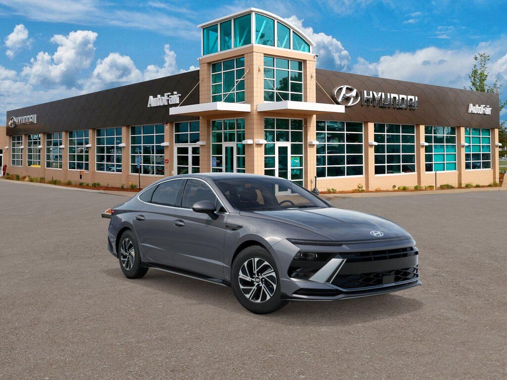 New 2026 Hyundai Sonata Hybrid Blue Sedan