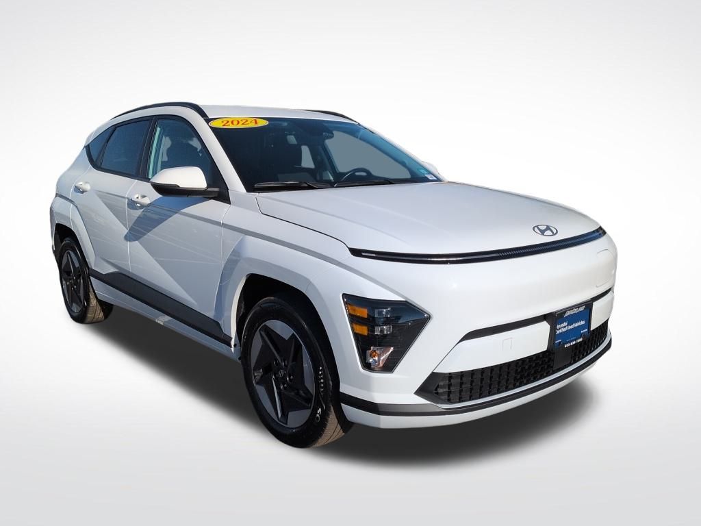 Used 2024 Hyundai Kona EV SEL with VIN KM8HC3A66RU007423 for sale in Manchester, NH