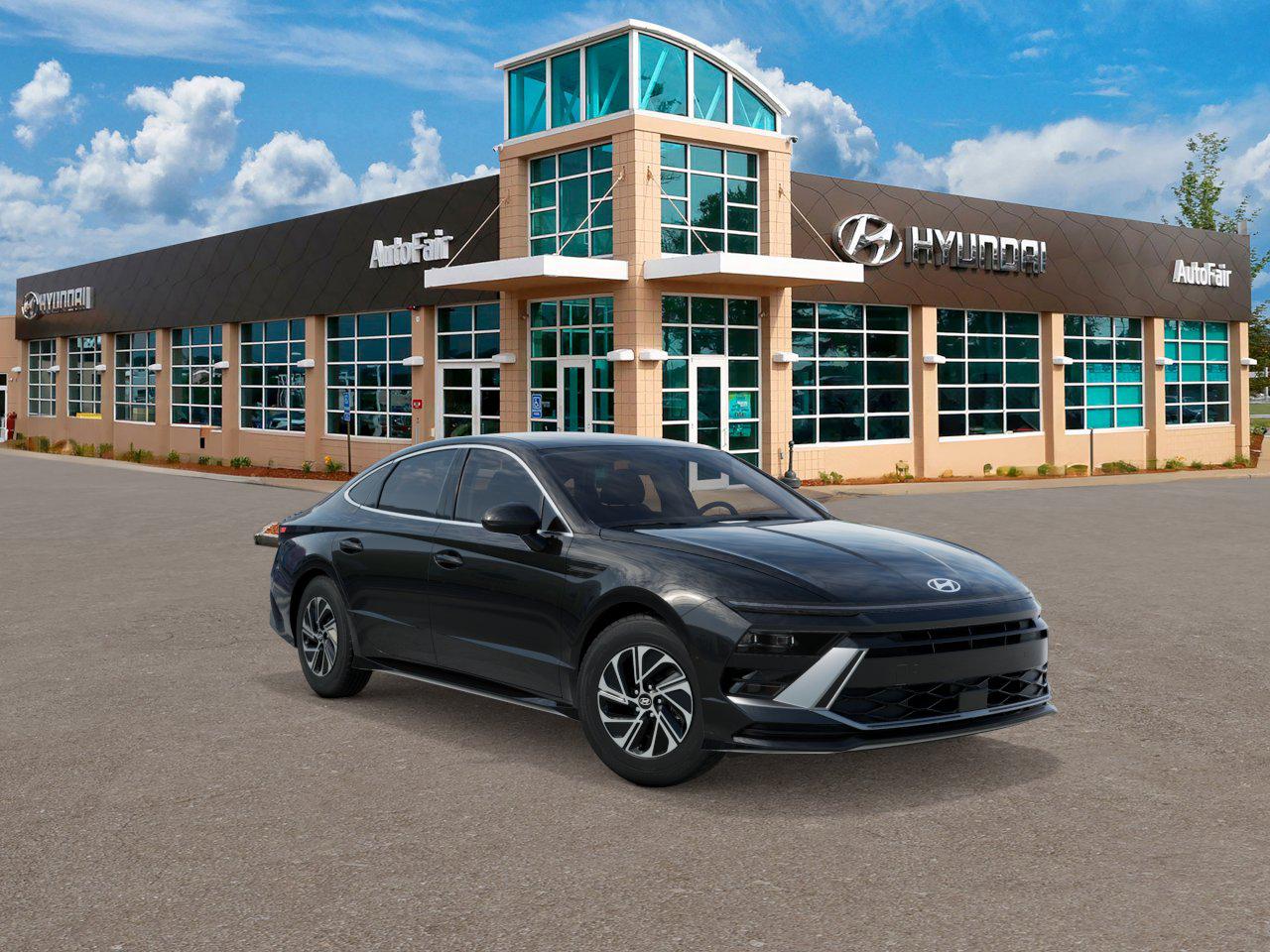 New 2027 Hyundai Sonata Hybrid Blue Sedan