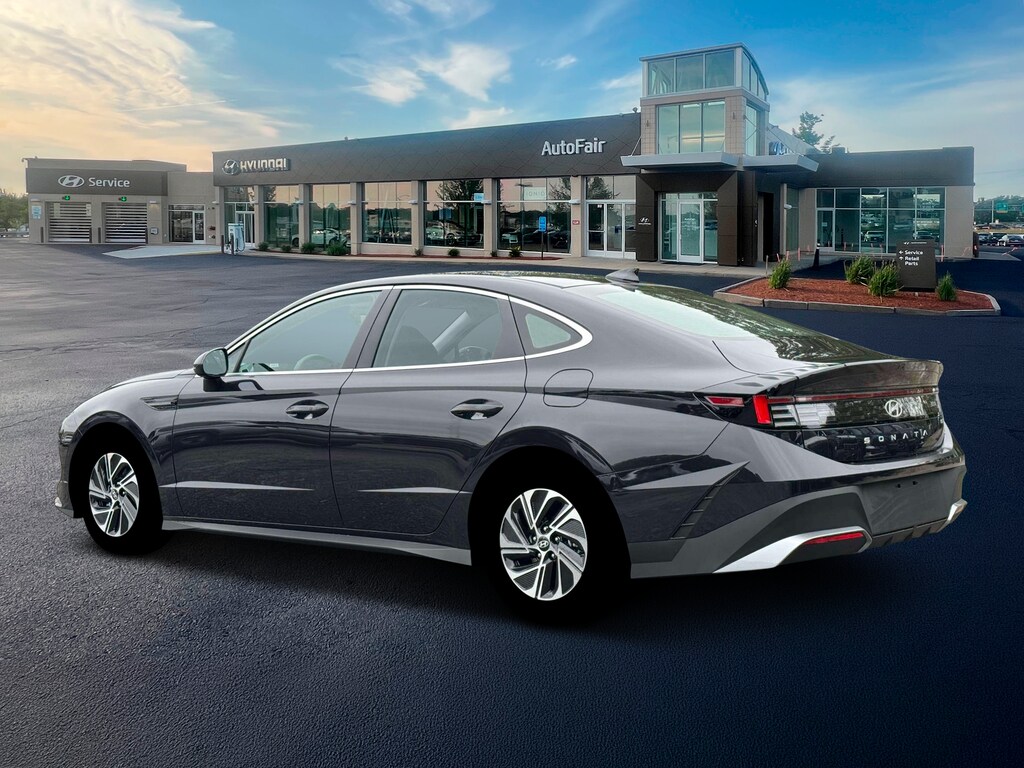 New 2026 Hyundai Sonata Hybrid Blue Sedan