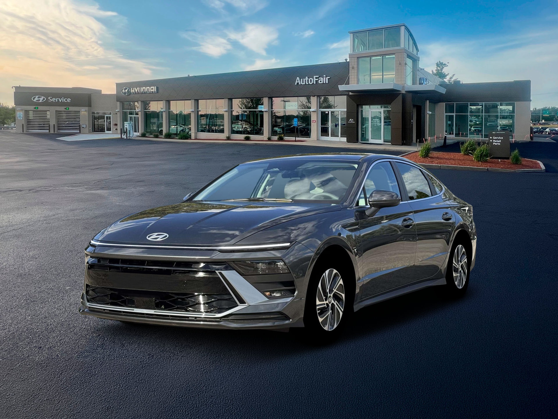2026 Hyundai Sonata Hybrid Blue Sedan