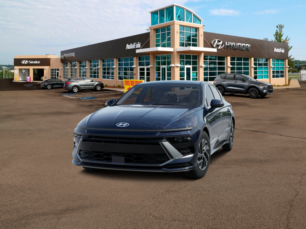 New 2026 Hyundai Sonata Hybrid Blue Sedan