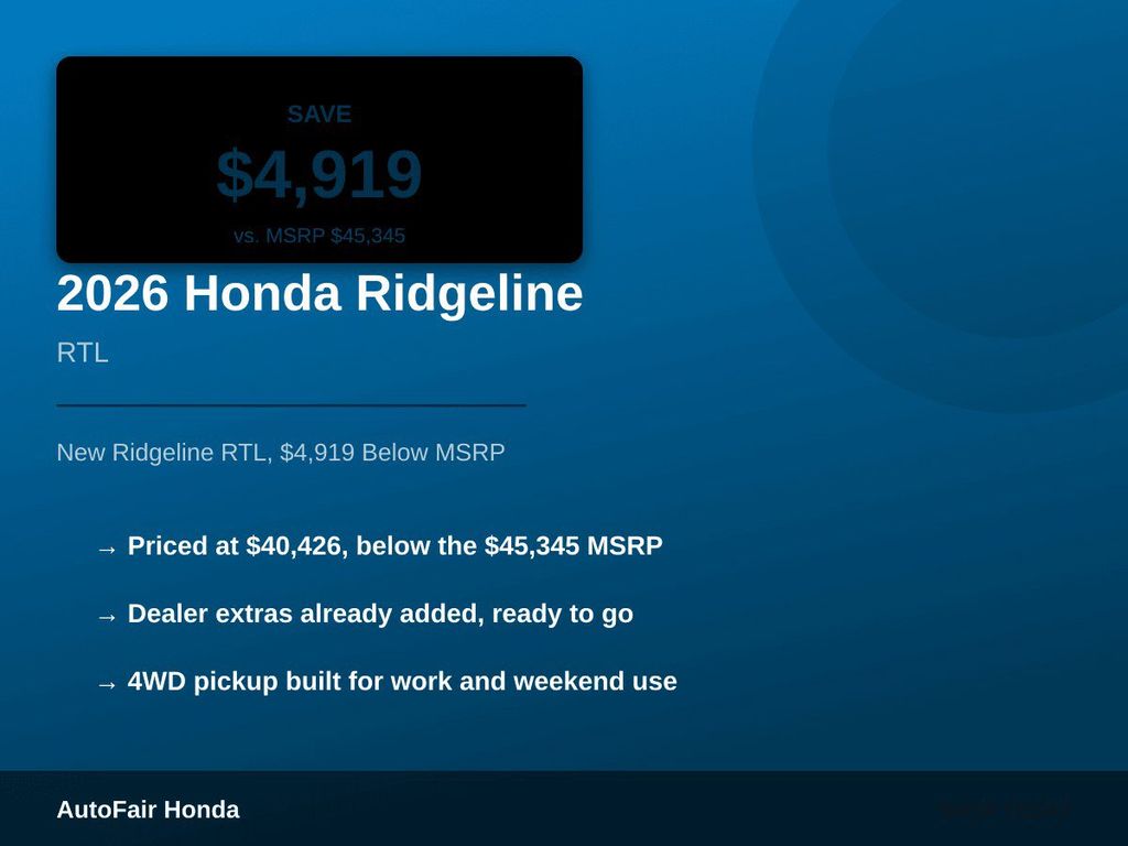 2026 Honda Ridgeline RTL - Photo 9