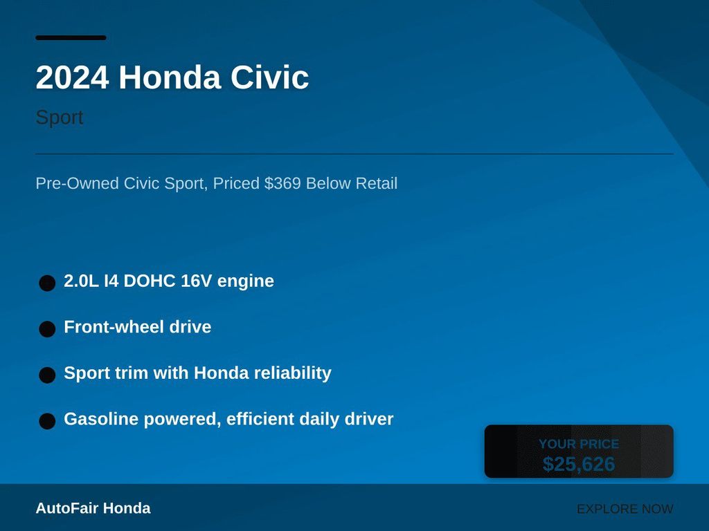 2024 Honda Civic Hatchback Sport - Photo 21
