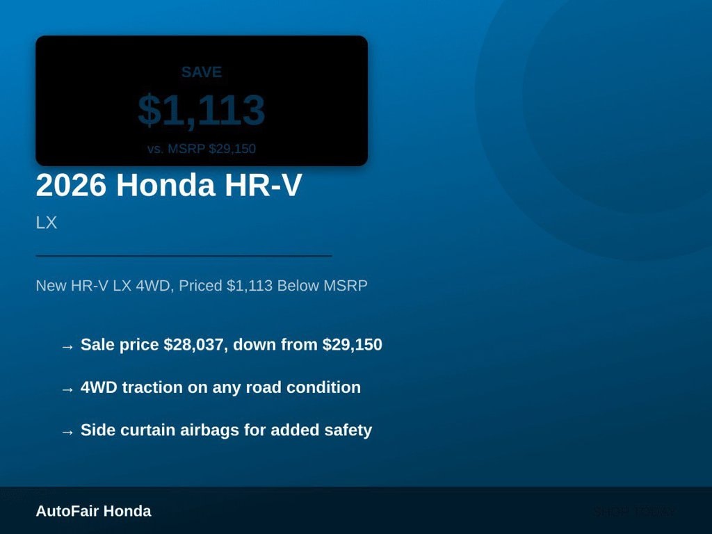 2026 Honda HR-V LX - Photo 10