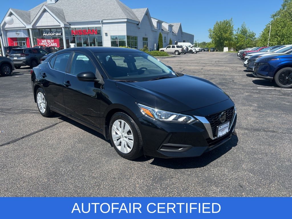 Used 2021 Nissan Sentra S with VIN 3N1AB8BV0MY326031 for sale in Stratham, NH