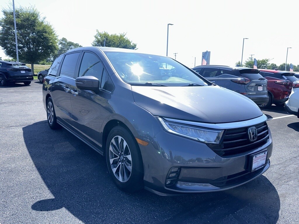 Used 2021 Honda Odyssey EX-L with VIN 5FNRL6H72MB037643 for sale in Stratham, NH