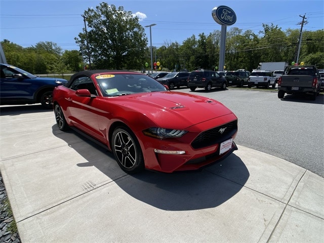 Certified 2021 Ford Mustang EcoBoost Premium with VIN 1FATP8UH9M5108087 for sale in Haverhill, MA