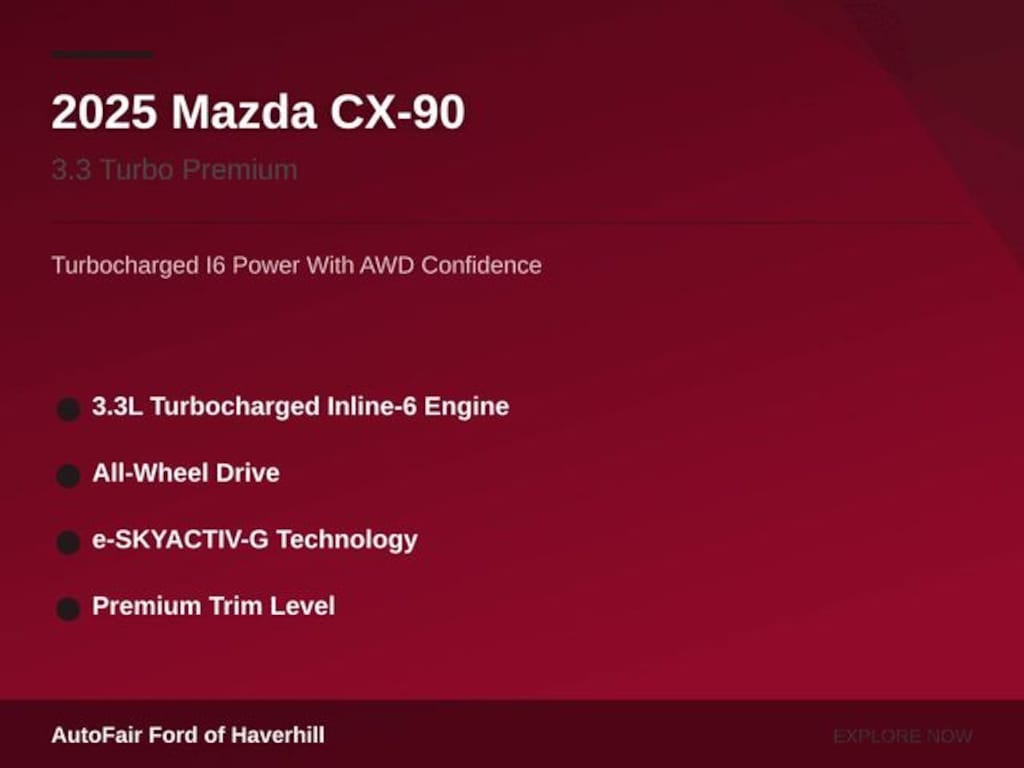 Used 2025 Mazda CX-90 3.3 Turbo Premium SUV
