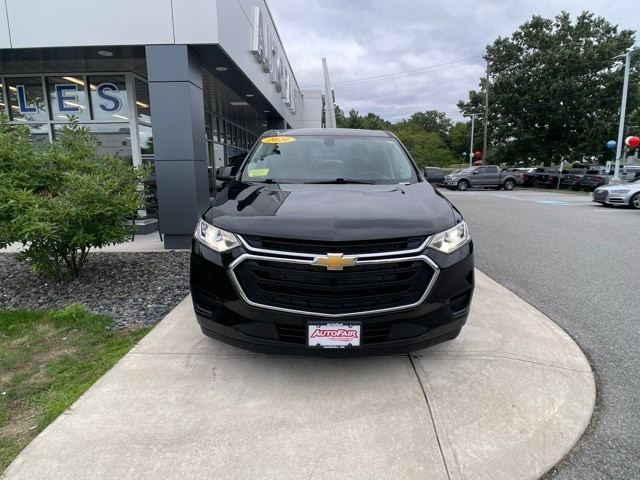 Certified 2021 Chevrolet Traverse LS with VIN 1GNEVFKW0MJ252687 for sale in Haverhill, MA