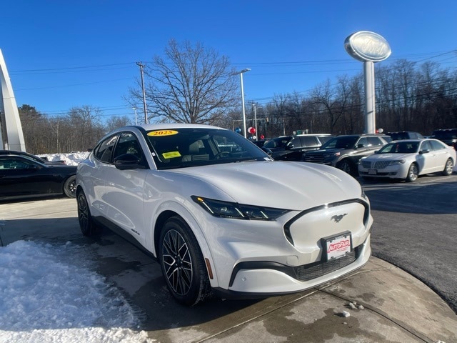 Certified 2025 Ford Mustang Mach-E Premium AWD with VIN 3FMTK3SUXSMA19370 for sale in Haverhill, MA